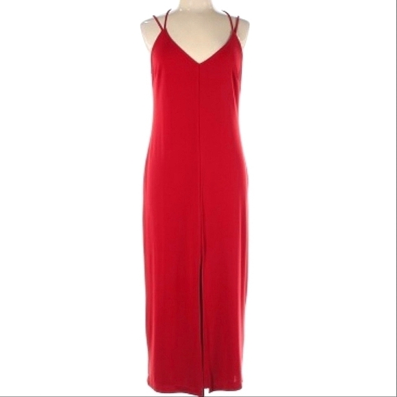 NWT Neiman Marcus Bailey 44 Red Maxi Cocktail Dress - Picture 3 of 14